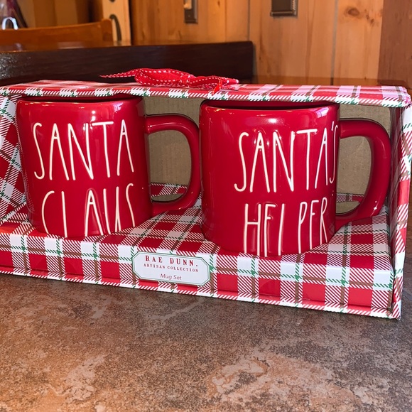 Rae Dunn Other - Rae Dunn “Santa Claus & Santa’s Helper” Mug Set